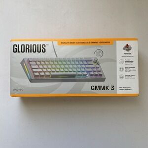 Glorious - GMMK 3 65% Wired Mechanical‎ Linear Switch Gaming Keyboard - WHITE